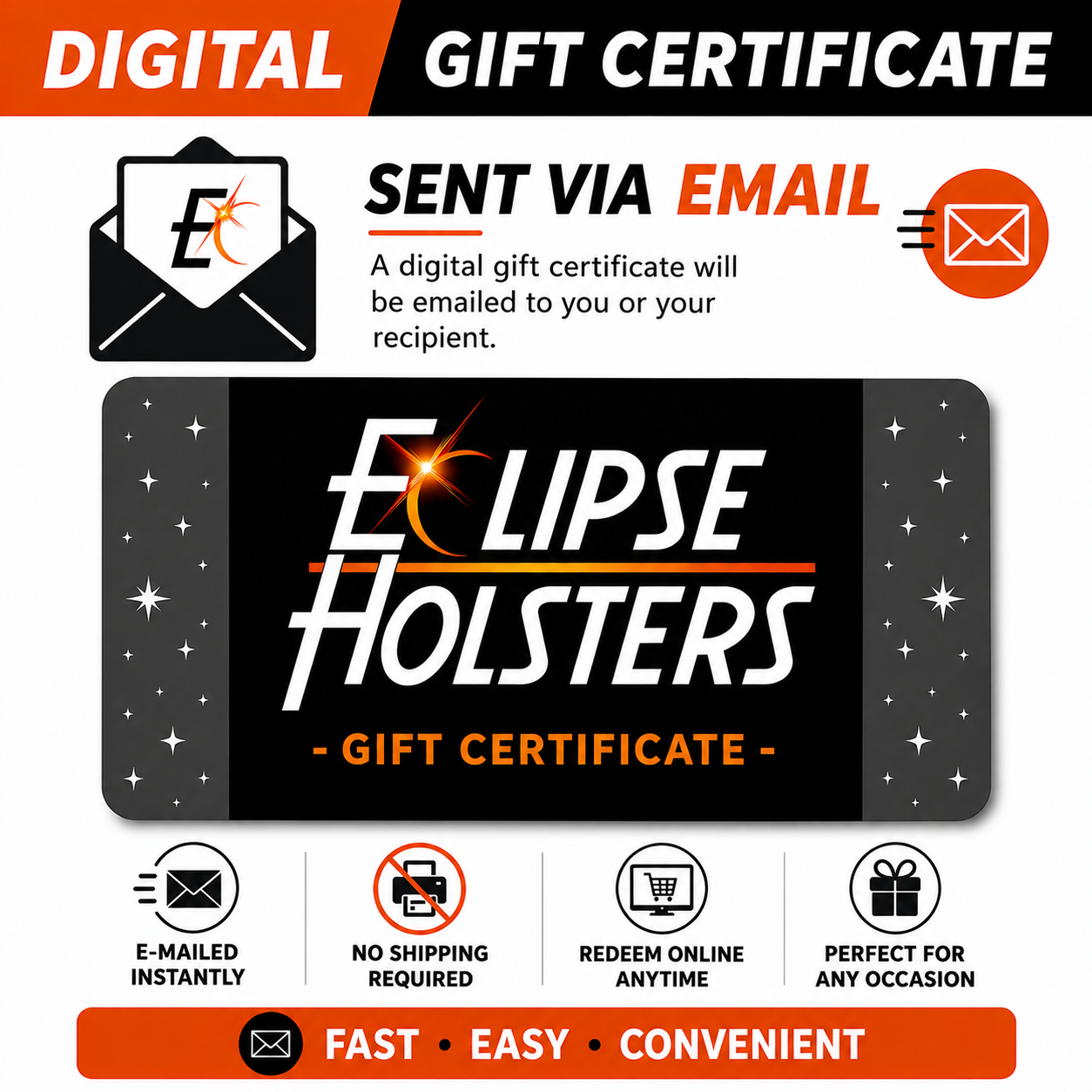 Send an Eclipse Holsters Gift Certificate