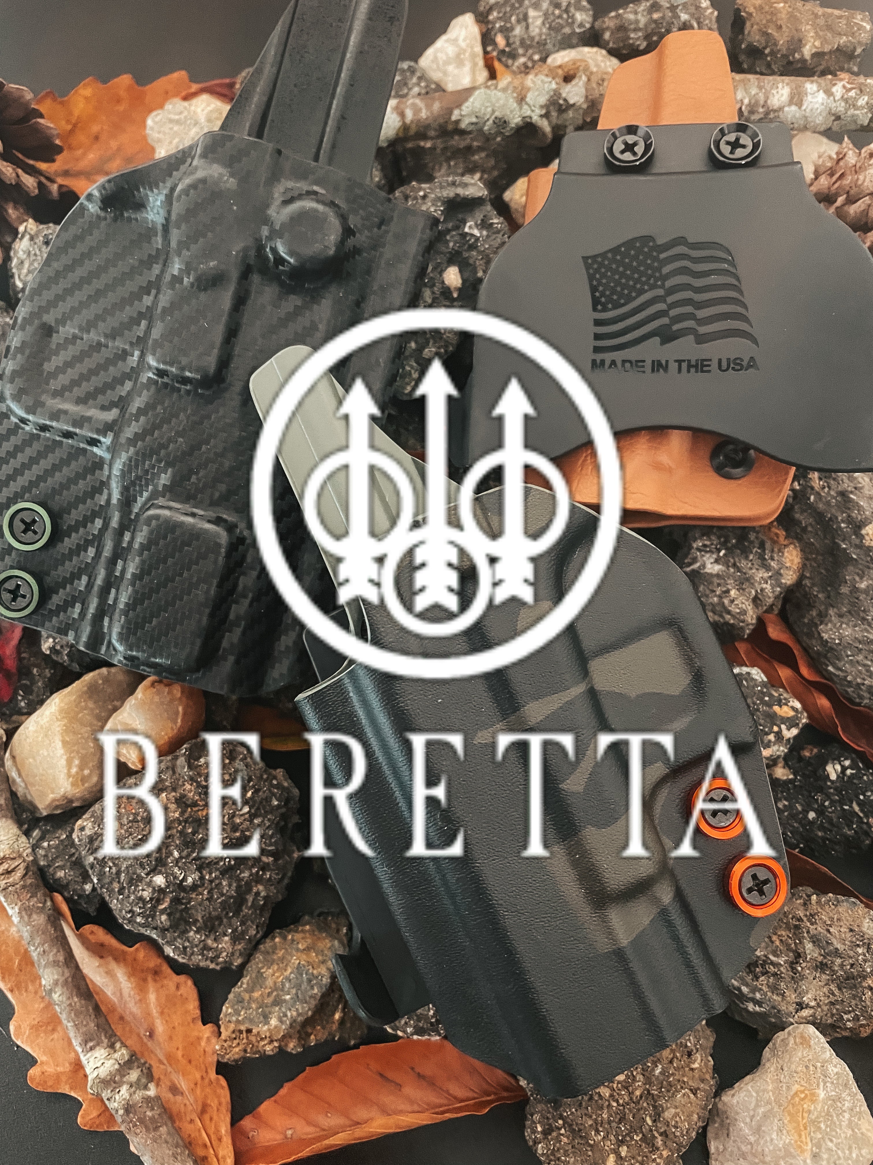 thumbnail image 2 of Cardini Leather Paddle Holster For Beretta 92A1 & M9A1 – OWB Adjustable Cant – Leather 2 of 3