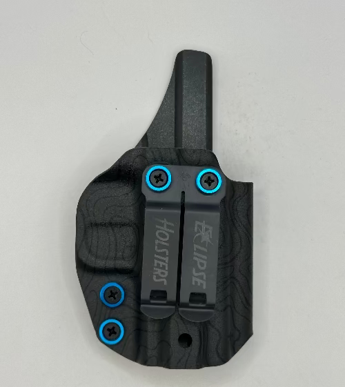 Outlaw Holsters IWB Hybrid Holster For Canik – Kydex & Leather – Optic Ready – Black Carbon Fiber