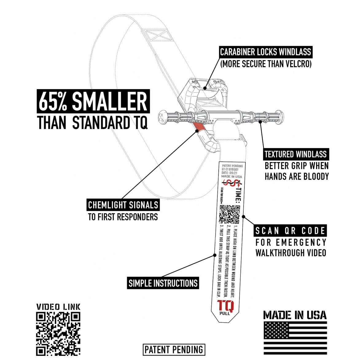 First Aid Deployment Bag + ETQ™ (Everyday Carry Tourniquet)