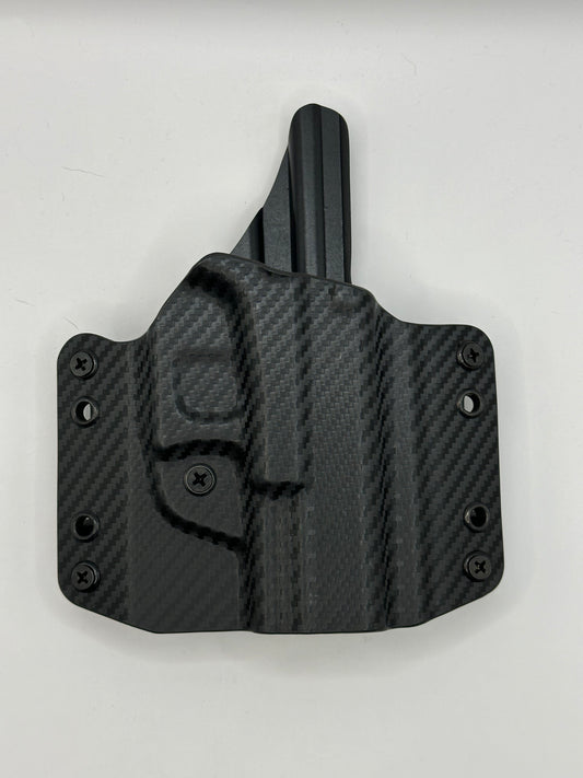 GS-106 Glock 19 - OWB - Black Carbon Fiber / Solid Black