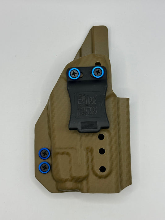 GS-112 Glock 19 with TLR7 - IWB - Carbon Fiber Coyote Brown