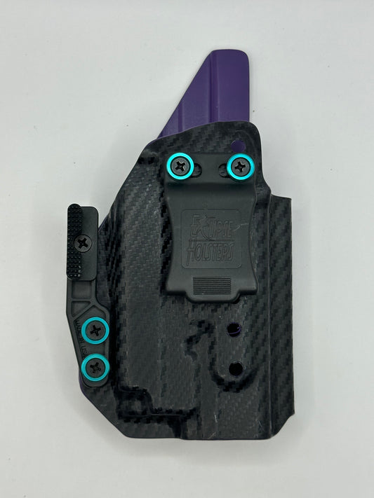 GS-55 Glock 19 with TLR7 - IWB - Carbon Fiber Black with Purple