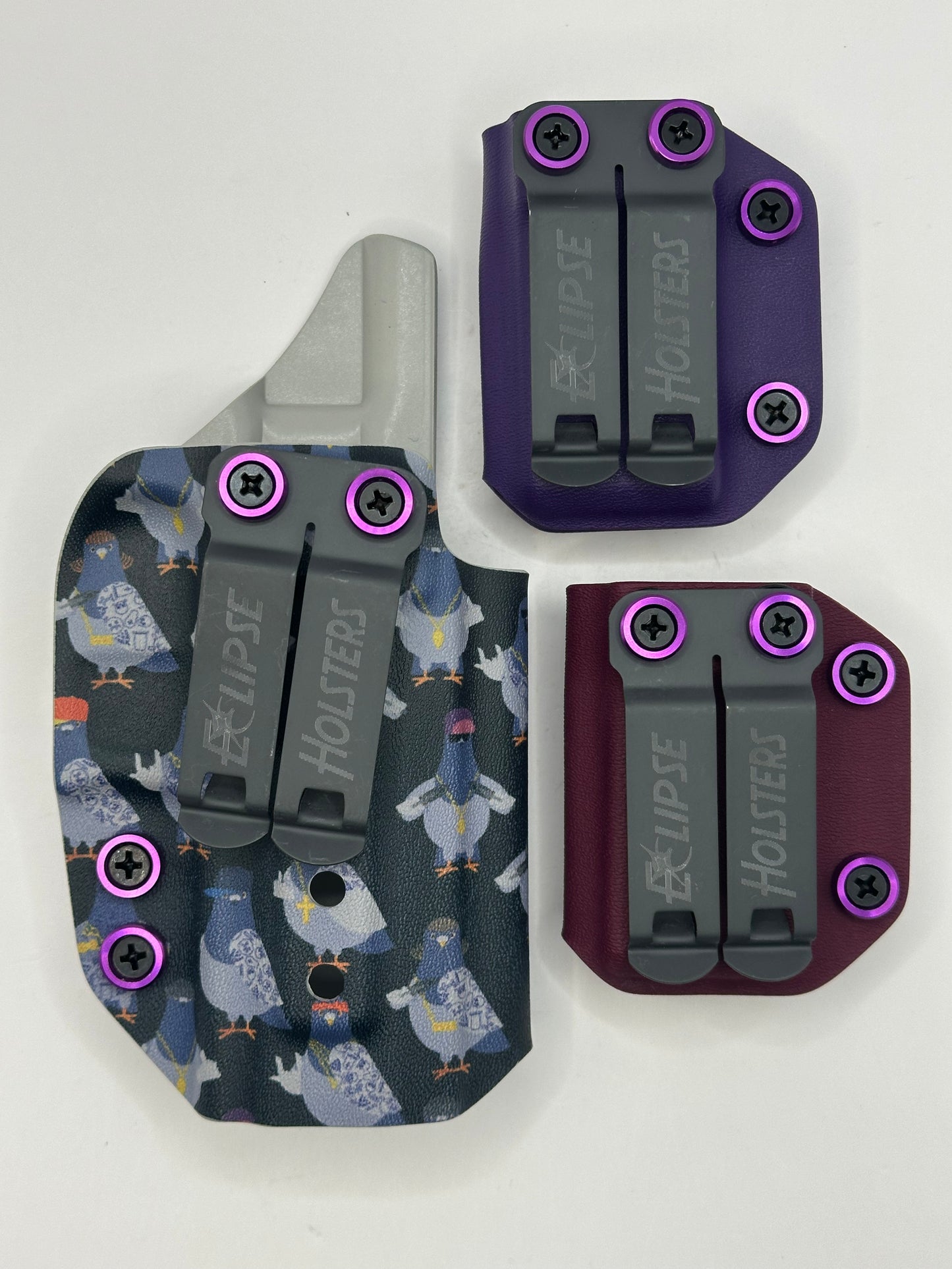 GS-79 Sig P320 Compact - IWB - 3 pc SET - Gangsta Pigeons/ Purple & Karen