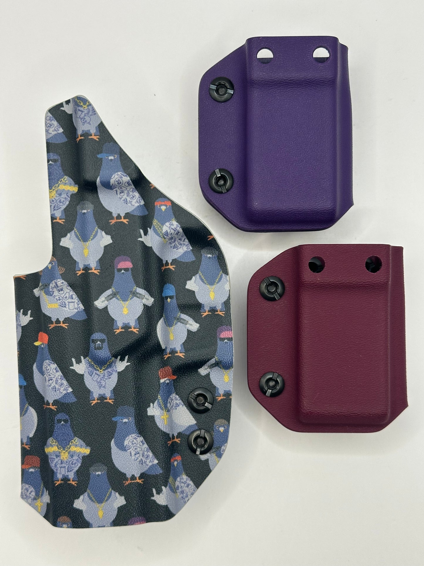 GS-79 Sig P320 Compact - IWB - 3 pc SET - Gangsta Pigeons/ Purple & Karen