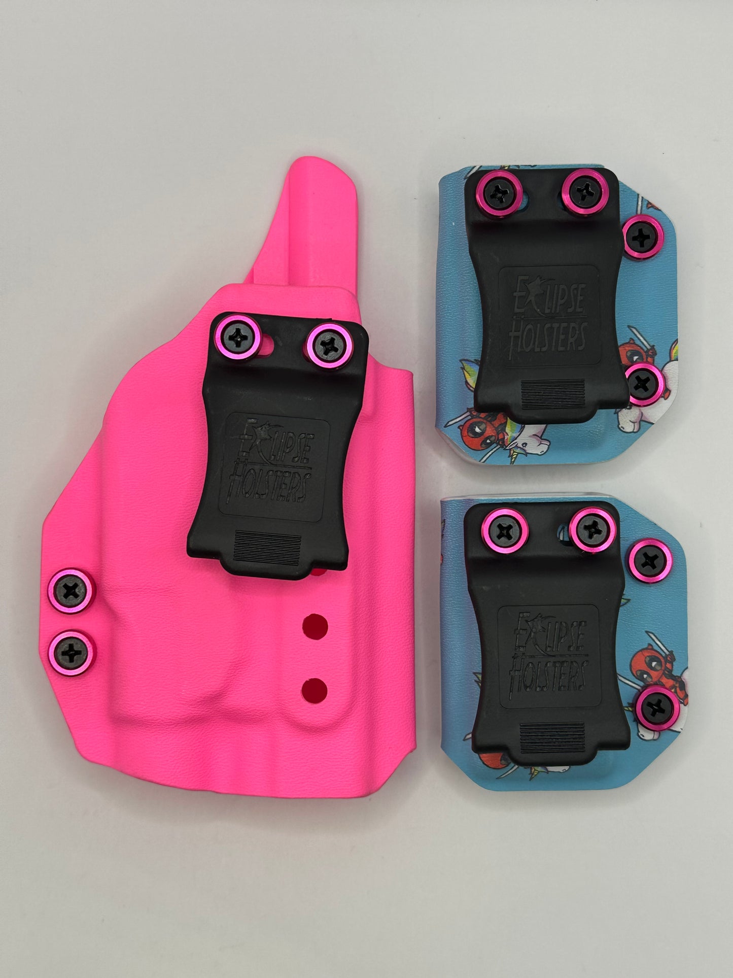 GS-37 Glock 48 with TLR7 - IWB - 3 pc SET - Neon Pink/ Deadpool