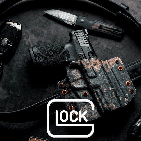 Glock Compatible -OWB Gemini Holster (Closed Belt Loops)
