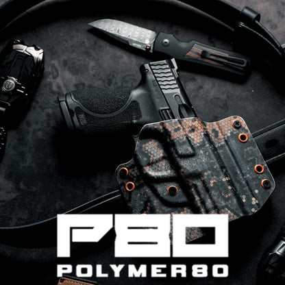 Polymer80-OWB Gemini Holster (Closed Belt Loops)