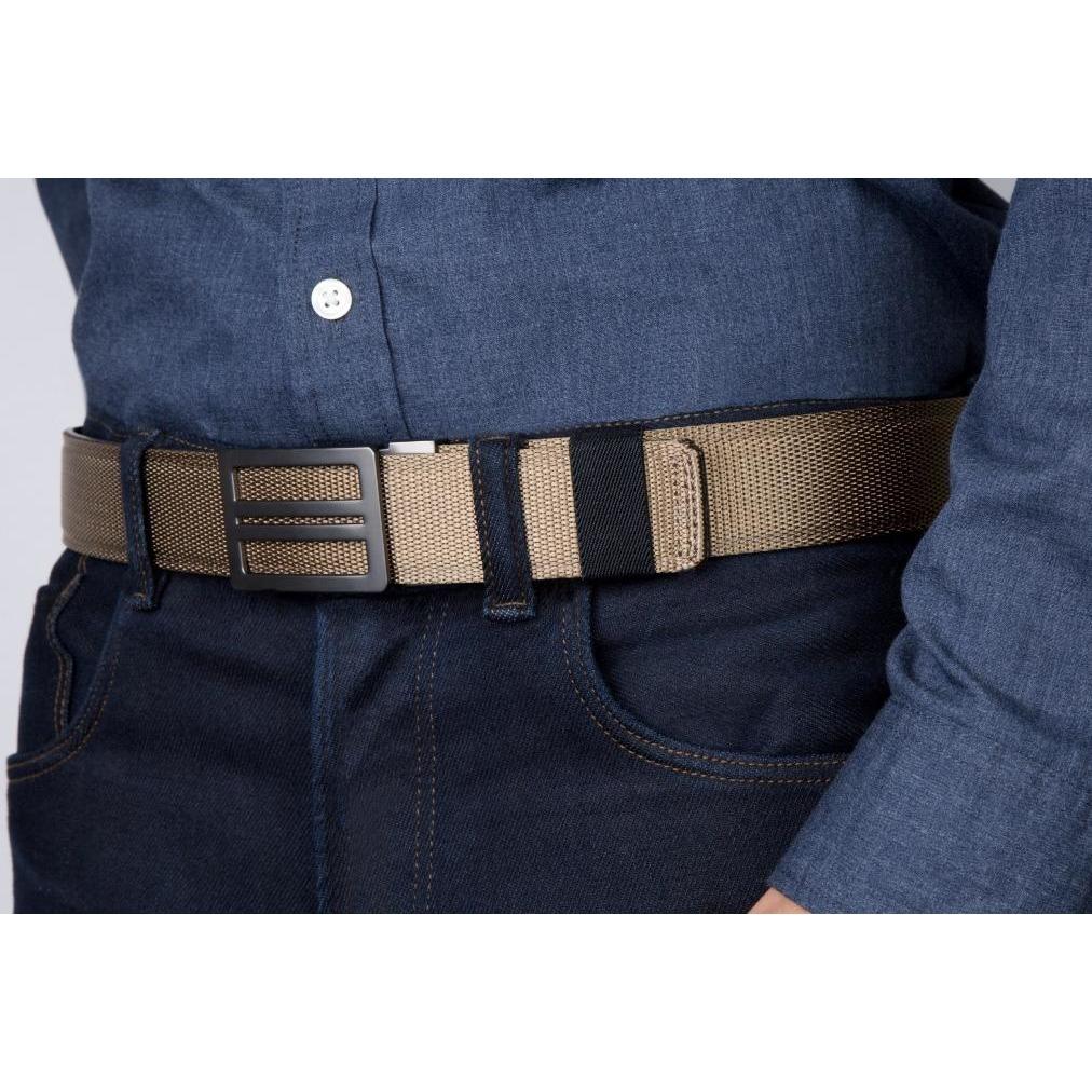 X4 Stainless Steel | Tan Tactical Gun Belt