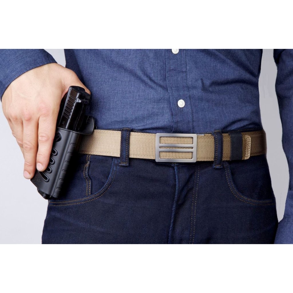 X1 Gunmetal | Tan Tactical Gun Belt